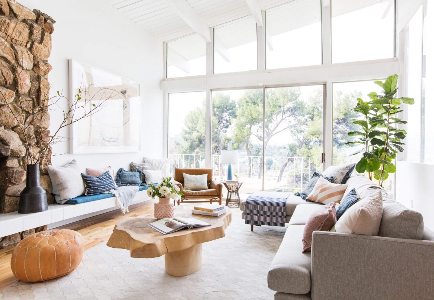 Mid-century modern living room